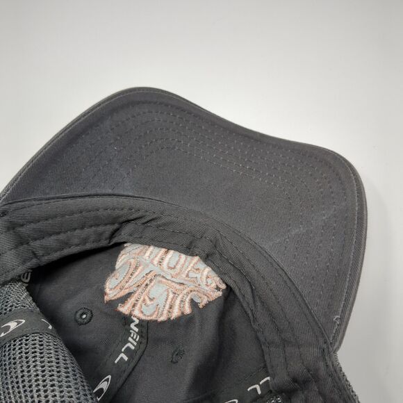 O'Neill Surf Co Slideback Trucker Hat Gray One Size Mesh Back 6 Panel - Picture 7 of 8